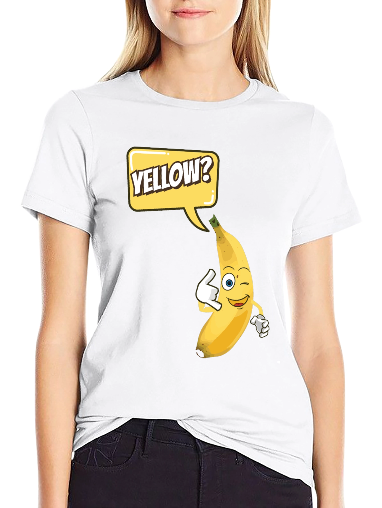 Funny Yellow Banana T-Shirt - Cartoon Design