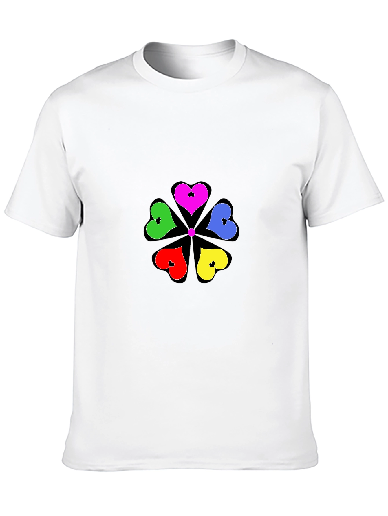 Heart Flower T-Shirt - Stylish Graphic Tee