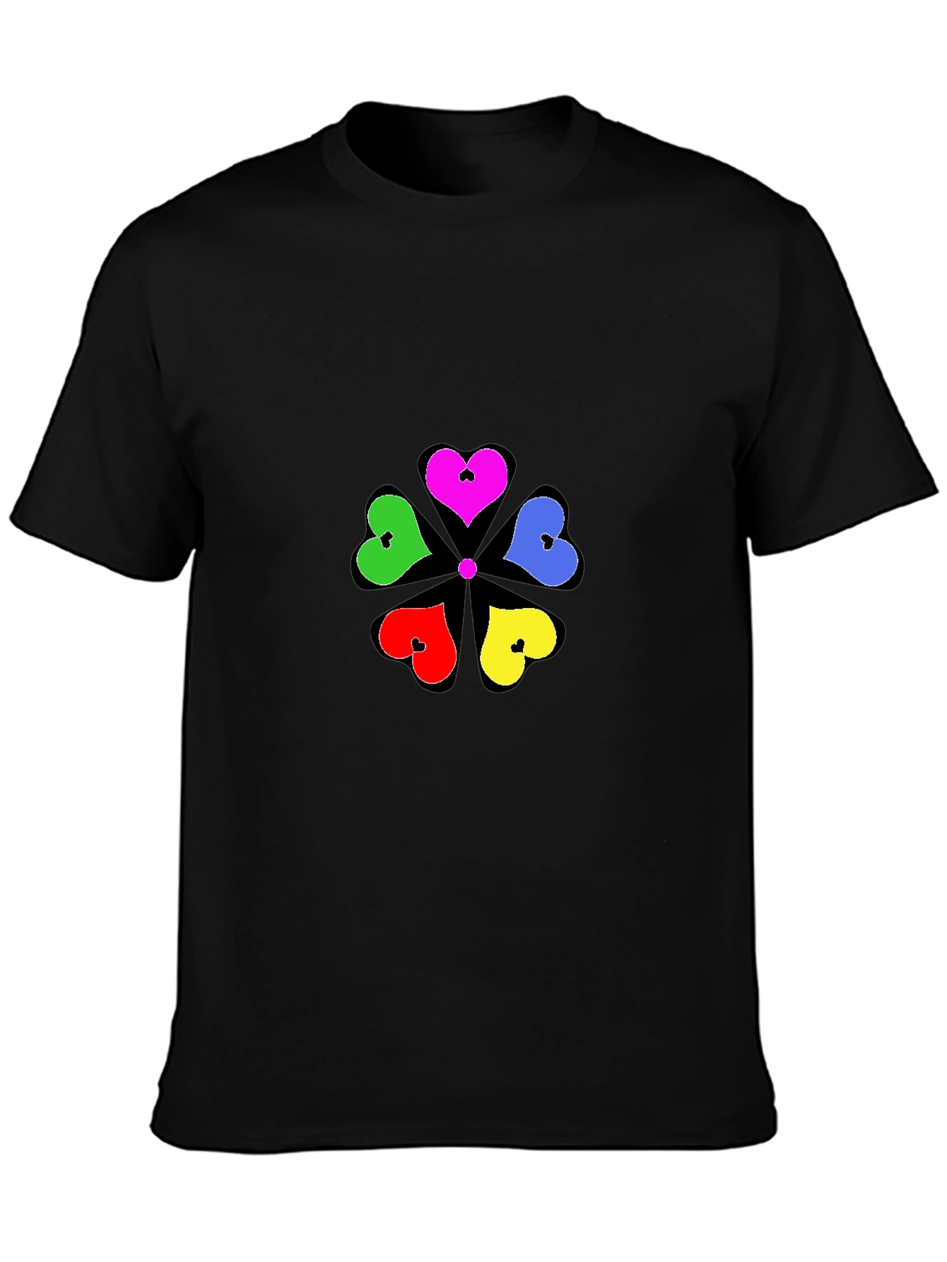 Heart Flower T-Shirt - Stylish Graphic Tee