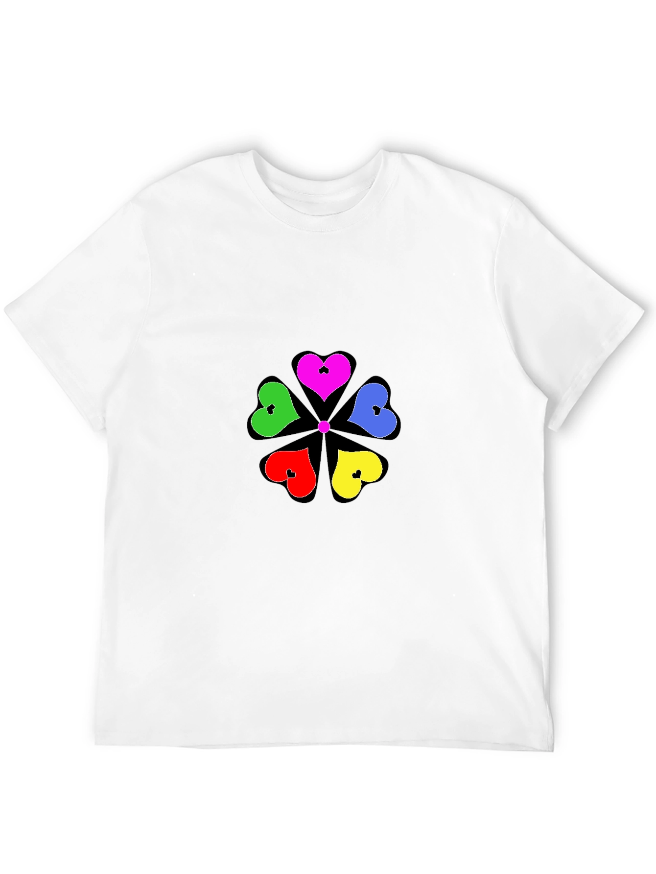 Heart Flower T-Shirt - Stylish Graphic Tee