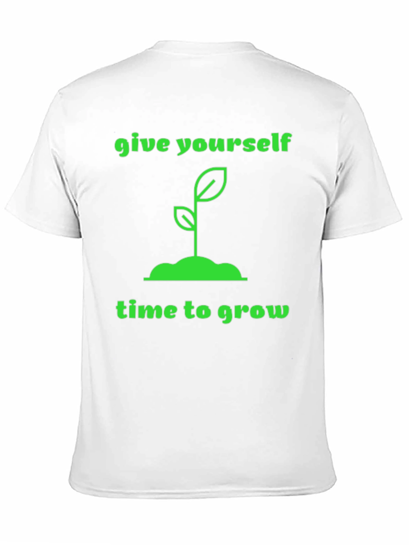 Give Yourself Time To Grow Black T-Shirt