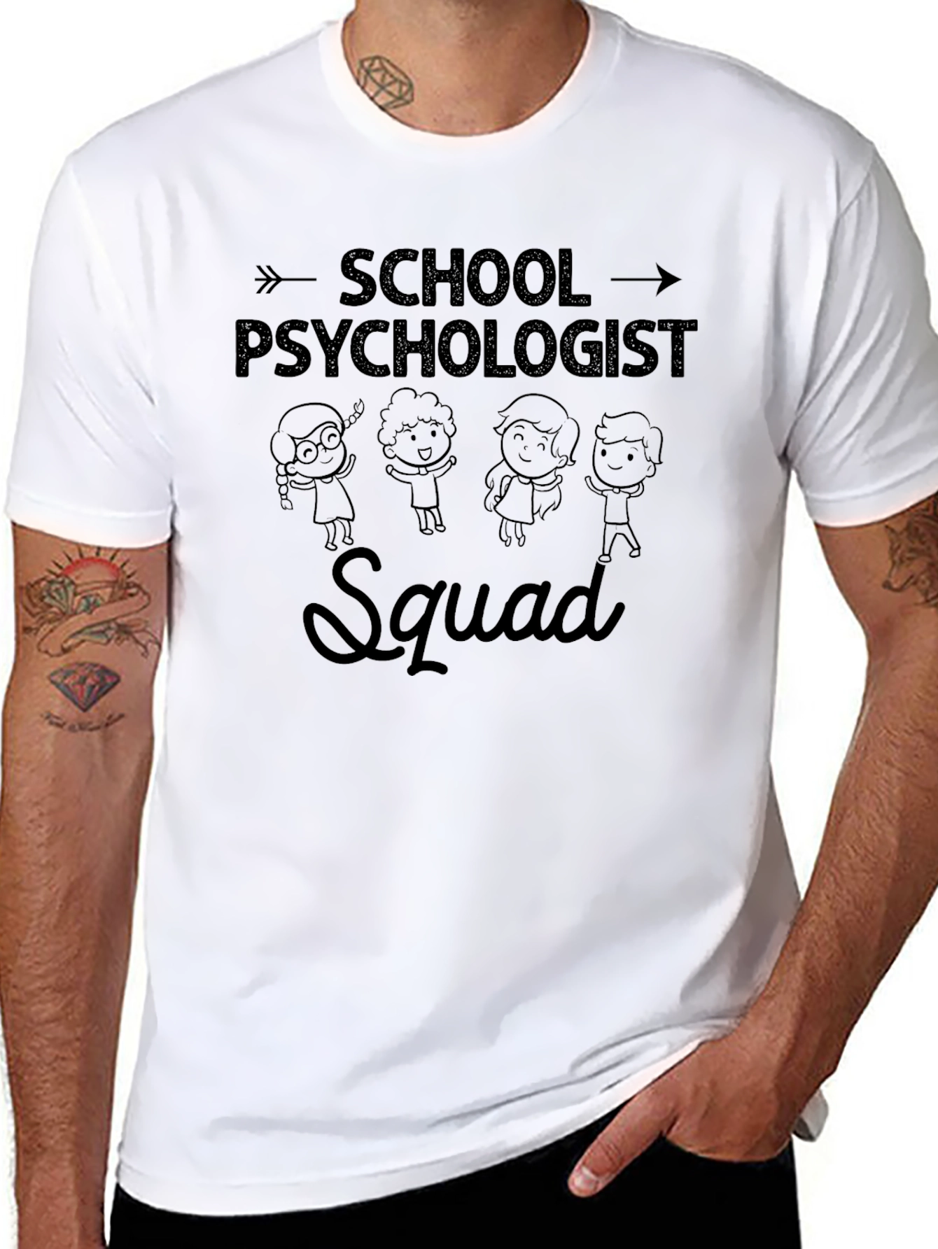 School Psychologist Squad T-Shirt - Black