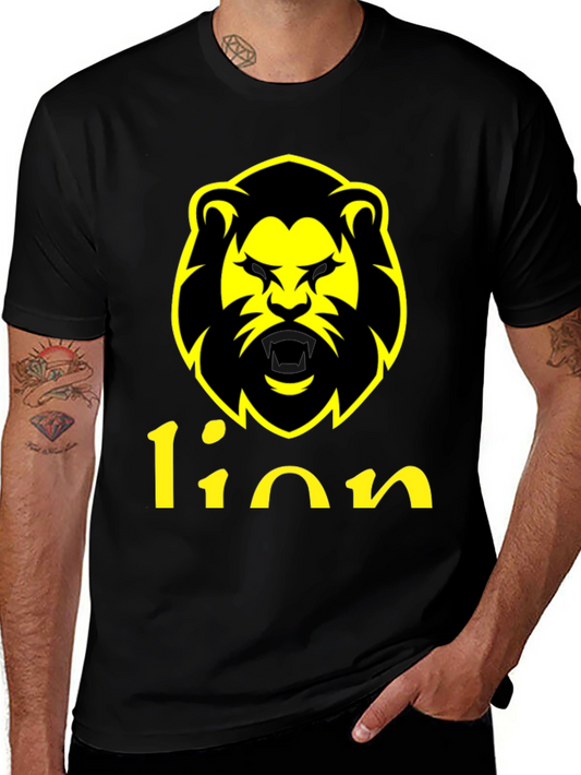 Lion Graphic Tee - Black T-Shirt