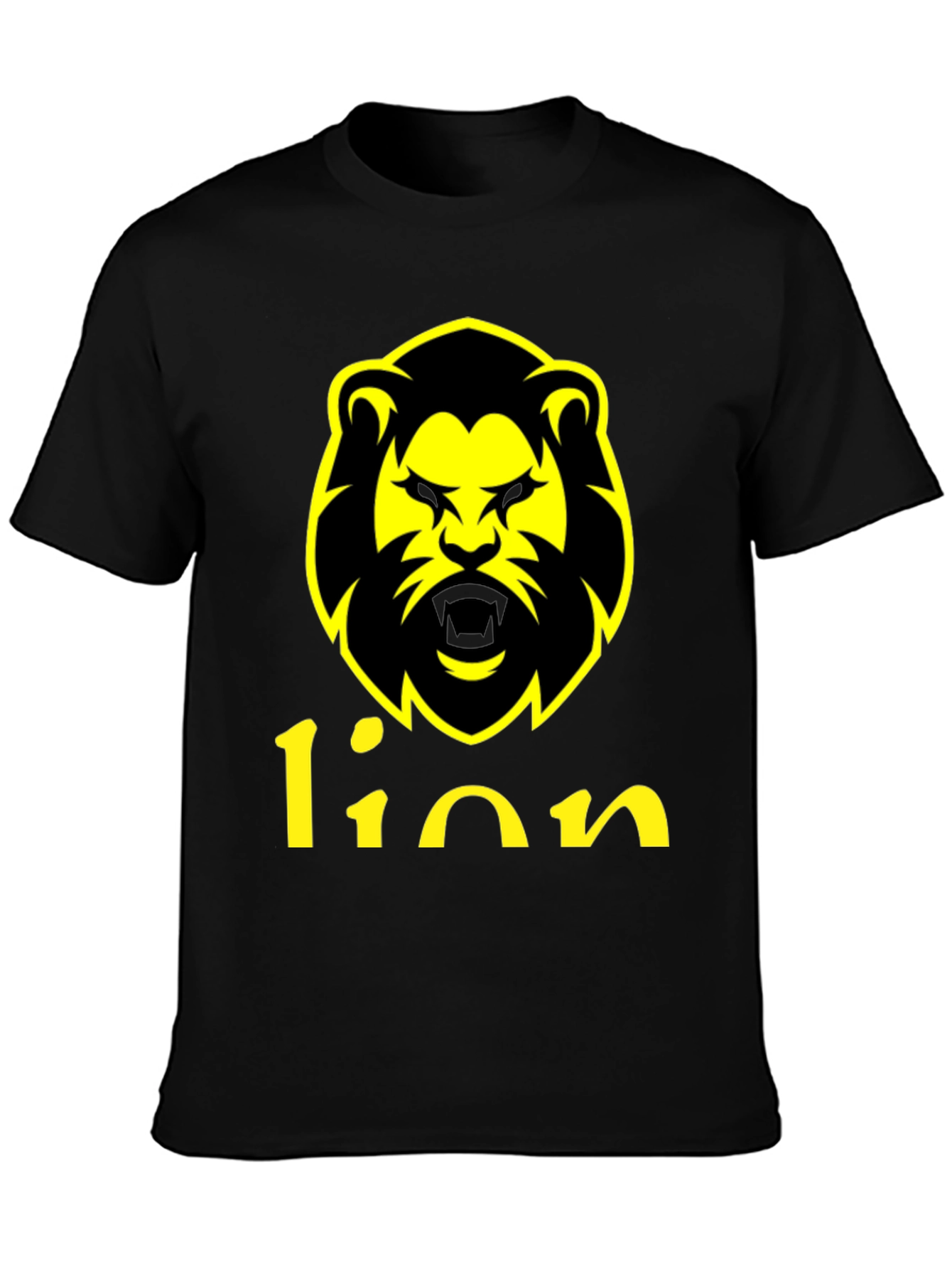 Lion Graphic Tee - Black T-Shirt