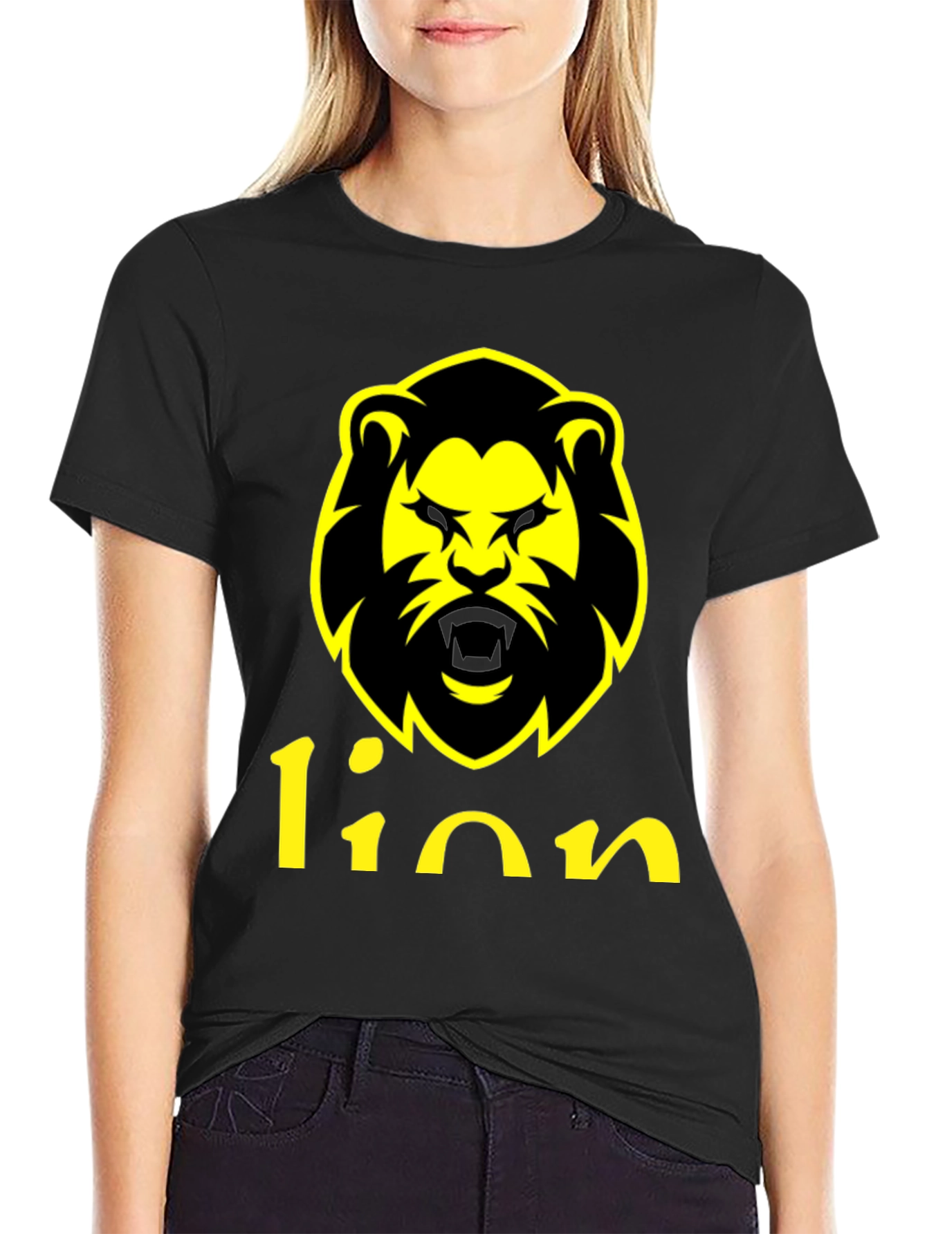 Lion Graphic Tee - Black T-Shirt