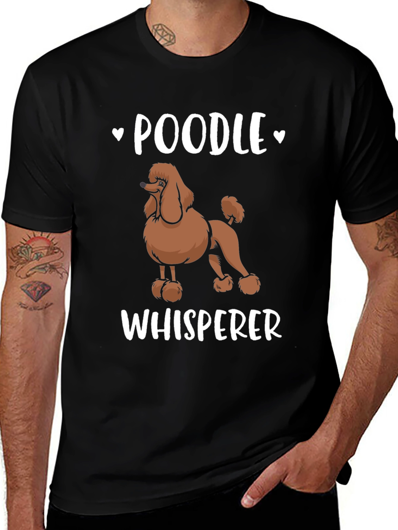 Poodle Whisperer Black T-Shirt