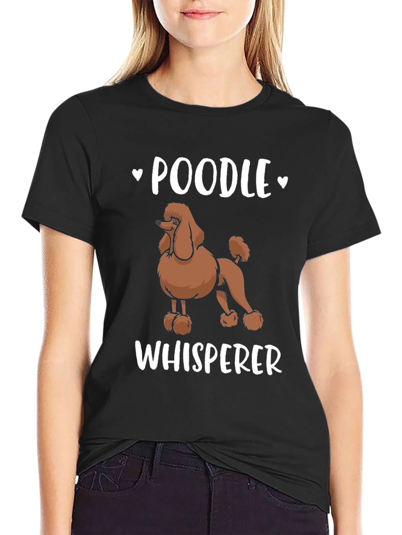 Poodle Whisperer Black T-Shirt