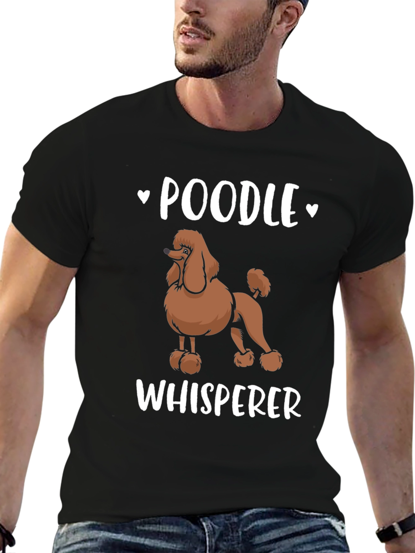 Poodle Whisperer Black T-Shirt