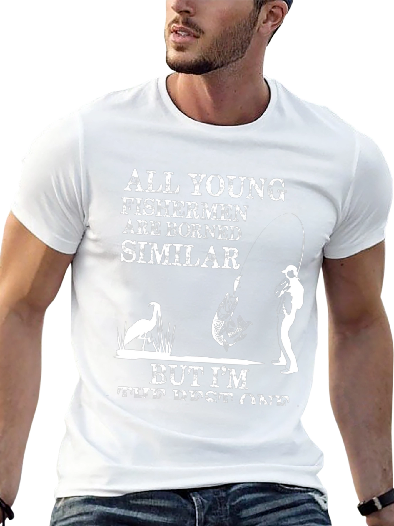 All Young Fishermen Black Graphic Tee