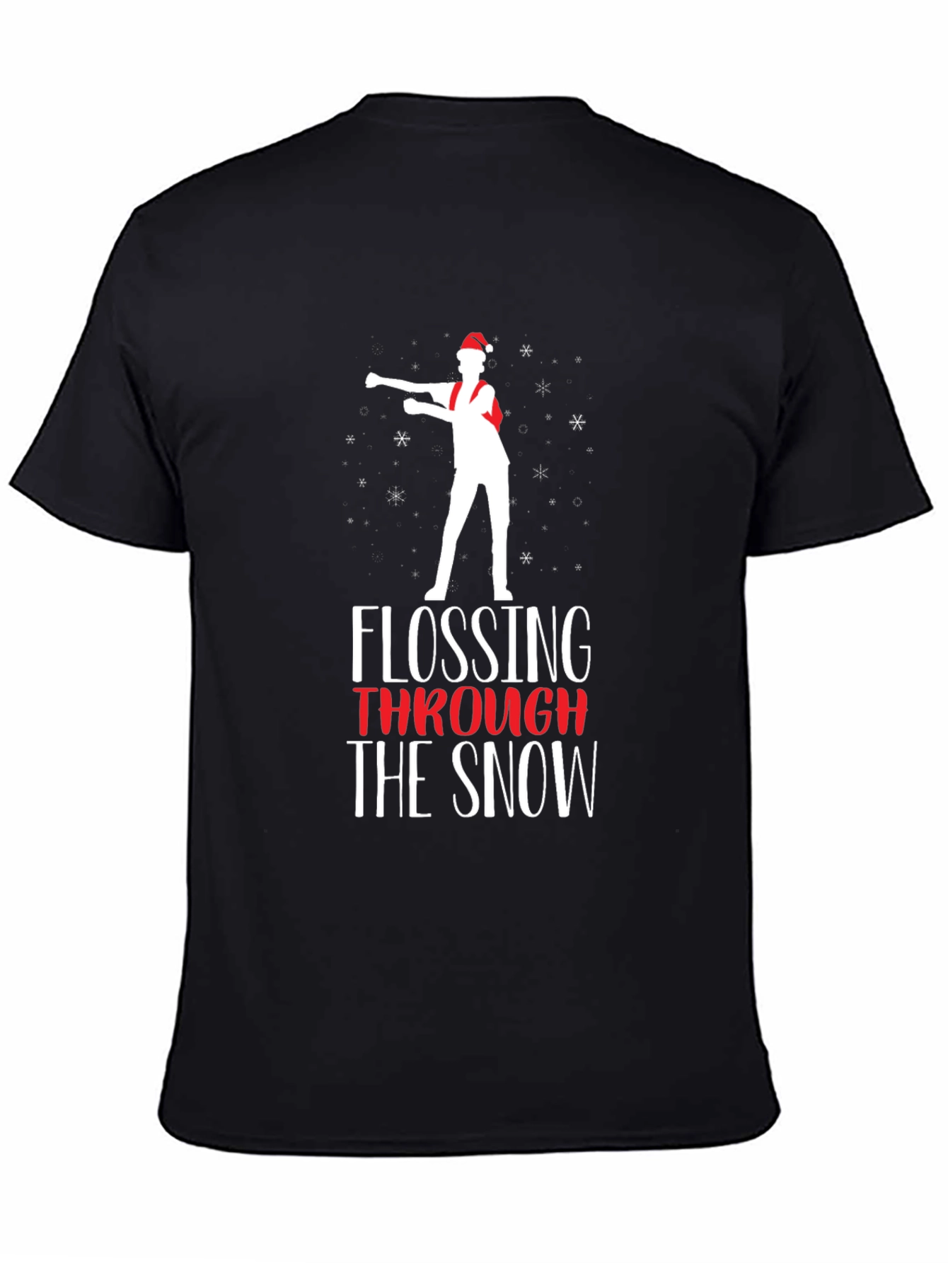 Flossing Through the Snow Christmas T-Shirt