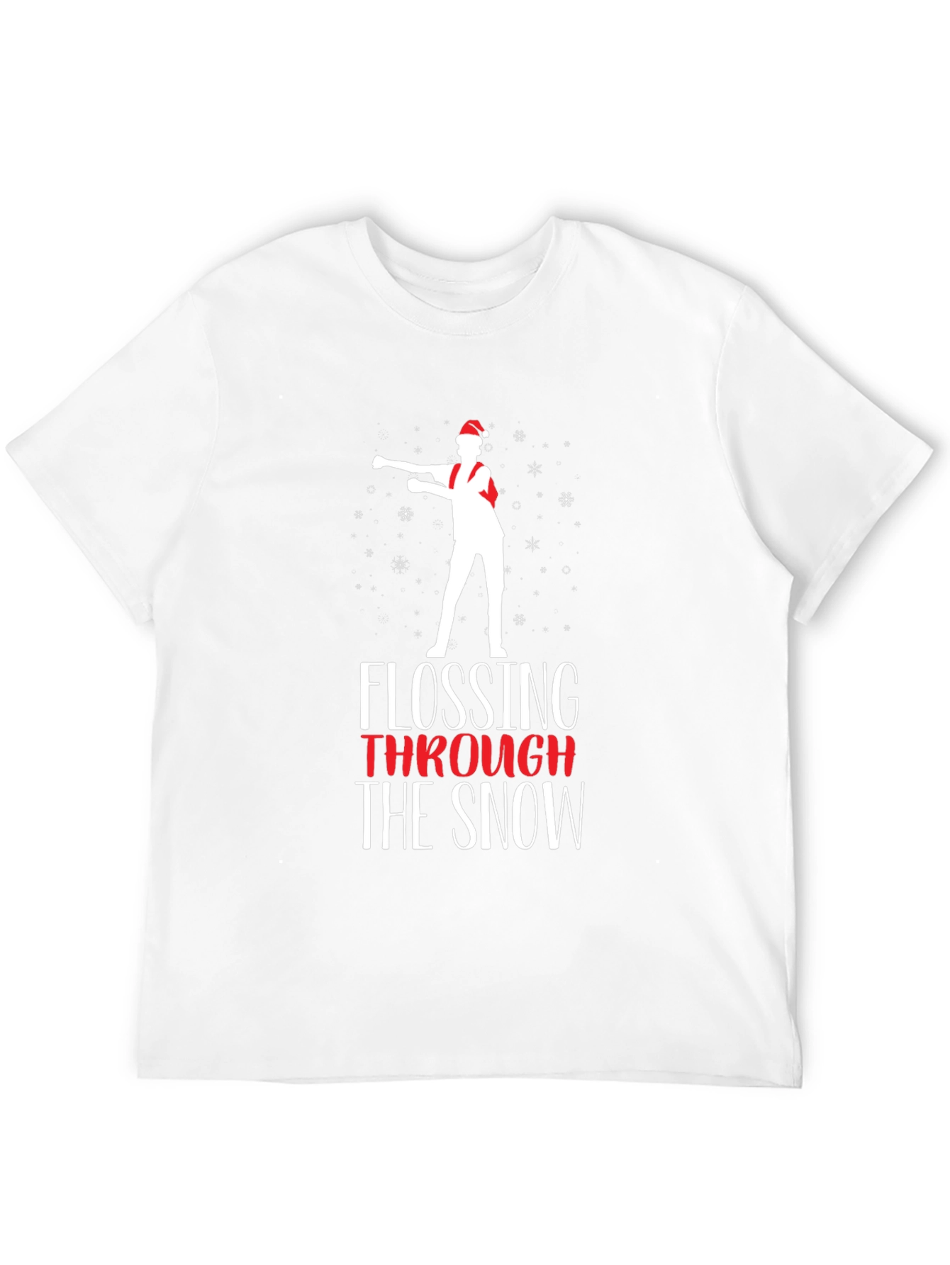 Flossing Through the Snow Christmas T-Shirt