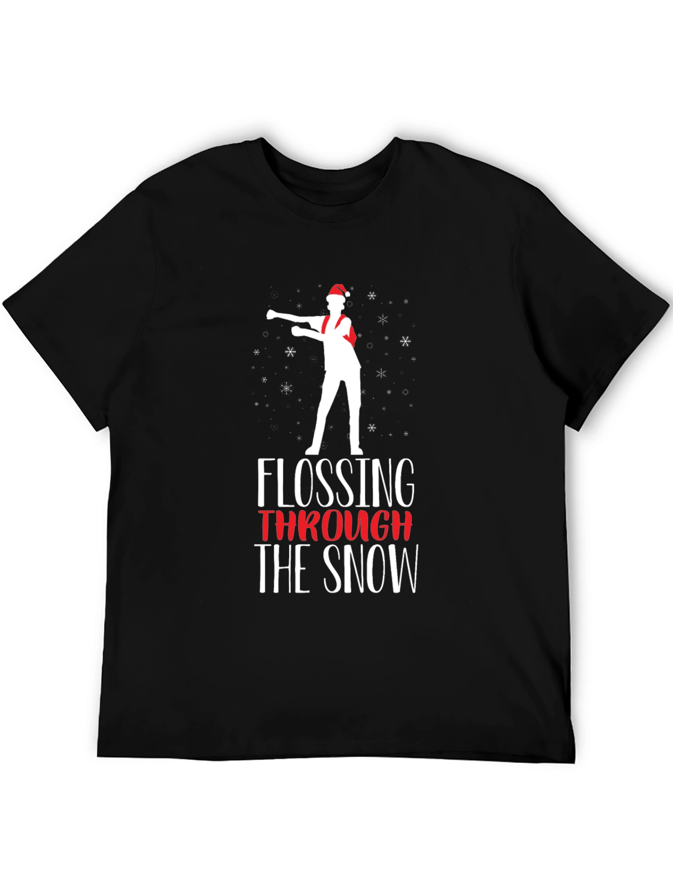 Flossing Through the Snow Christmas T-Shirt