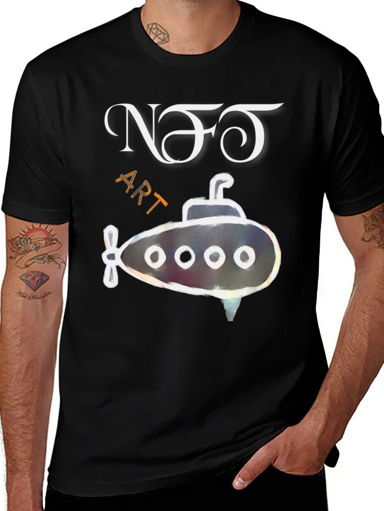 NFT Art Submarine Graphic Tee
