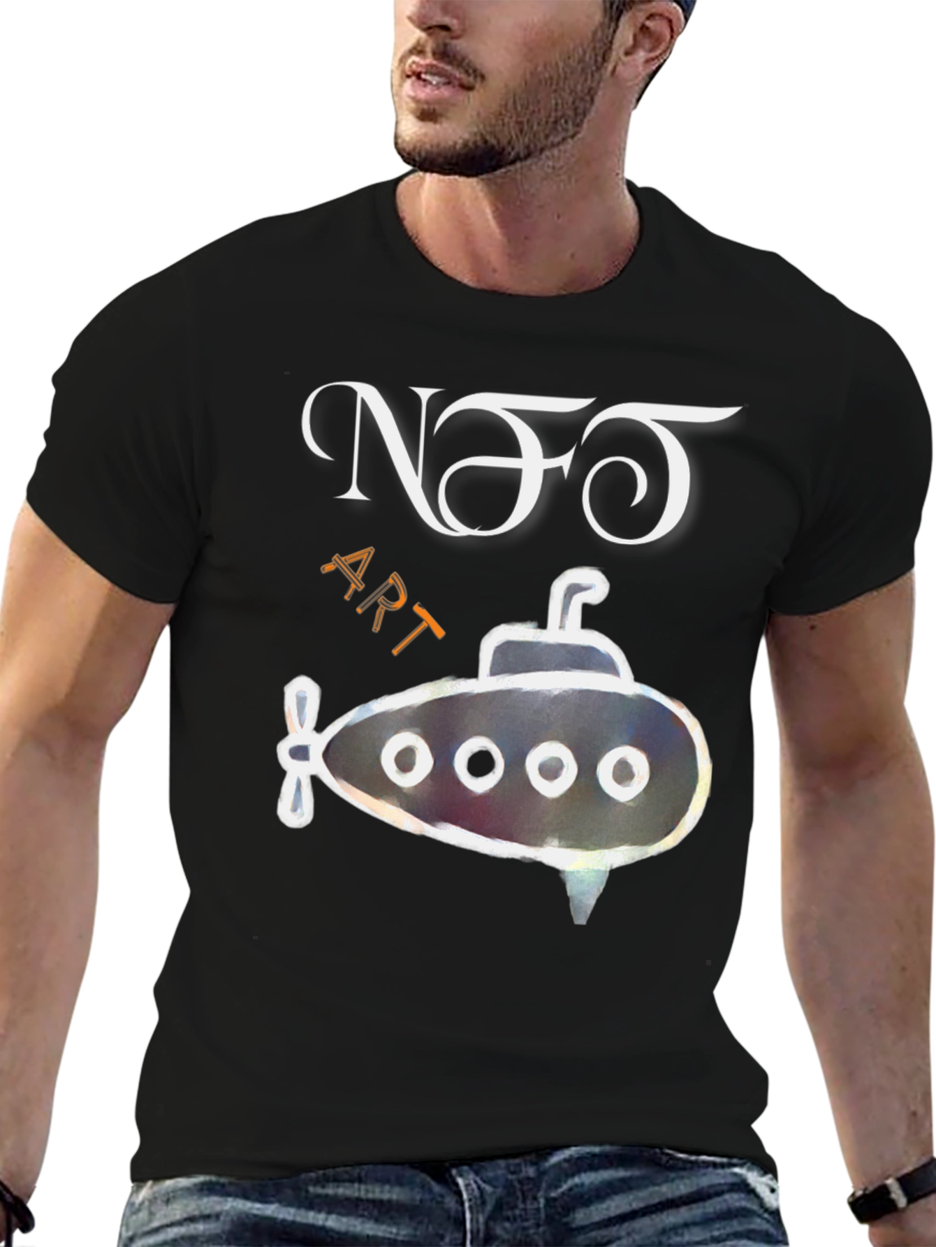 NFT Art Submarine Graphic Tee