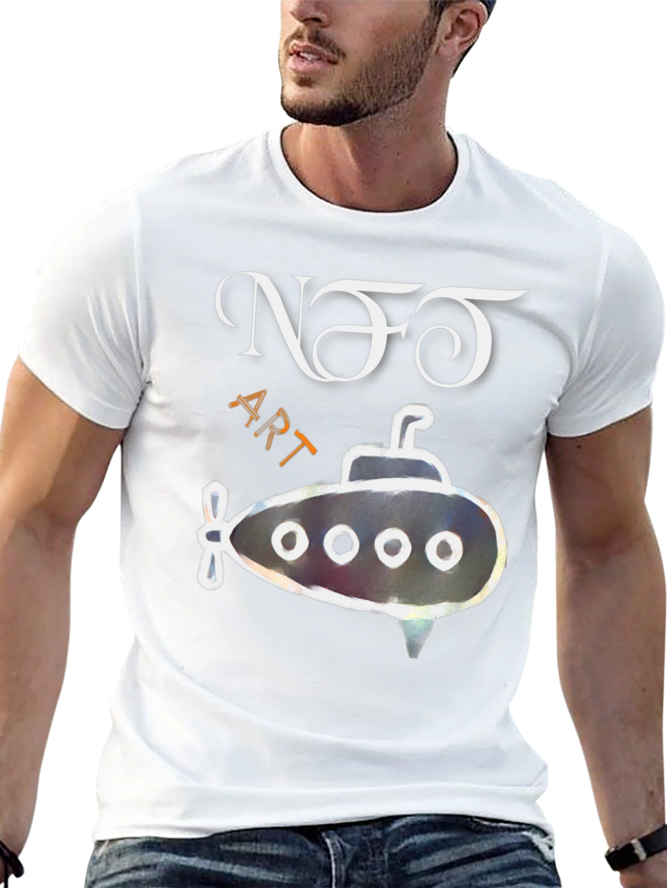 NFT Art Submarine Graphic Tee