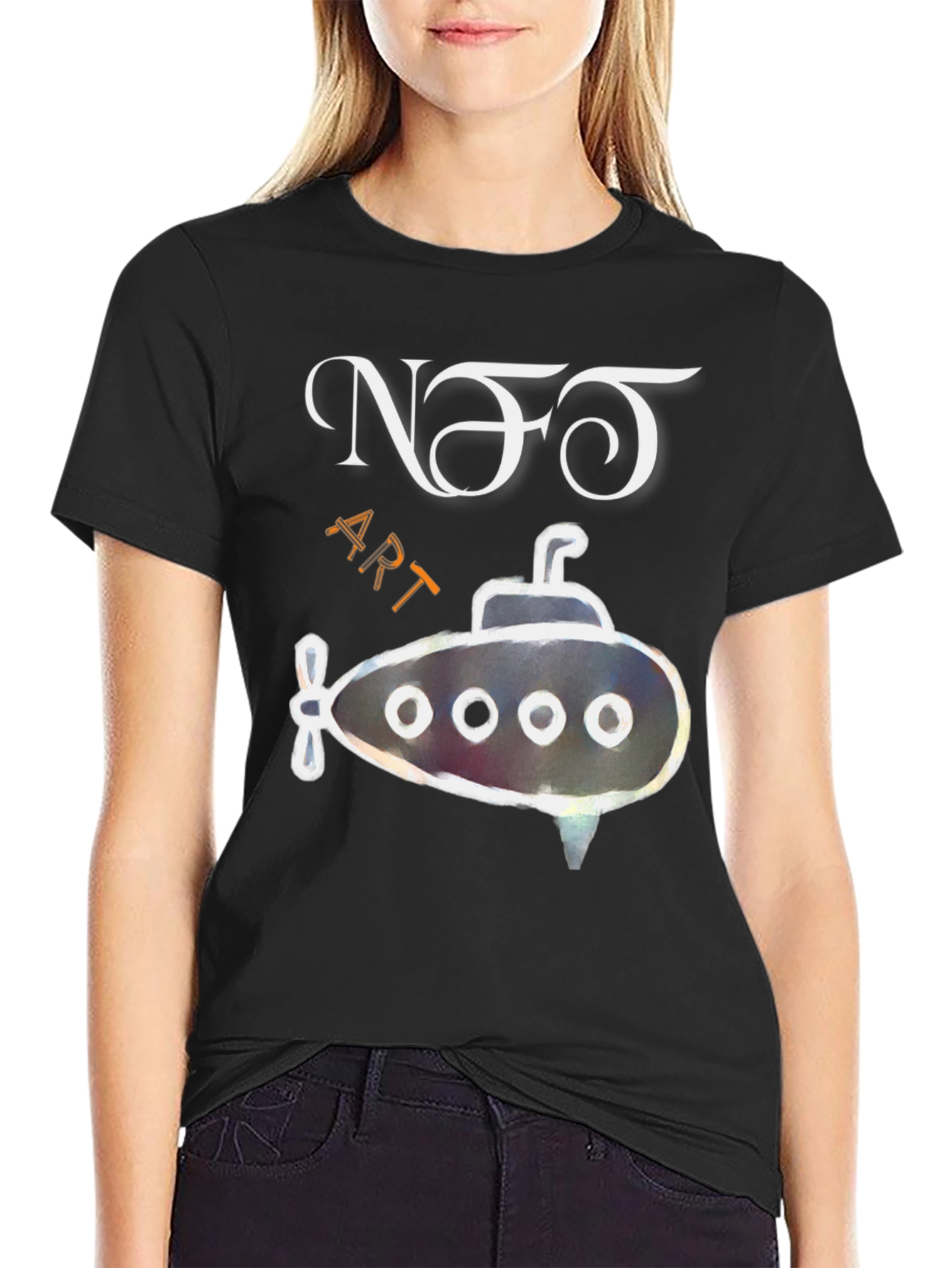 NFT Art Submarine Graphic Tee