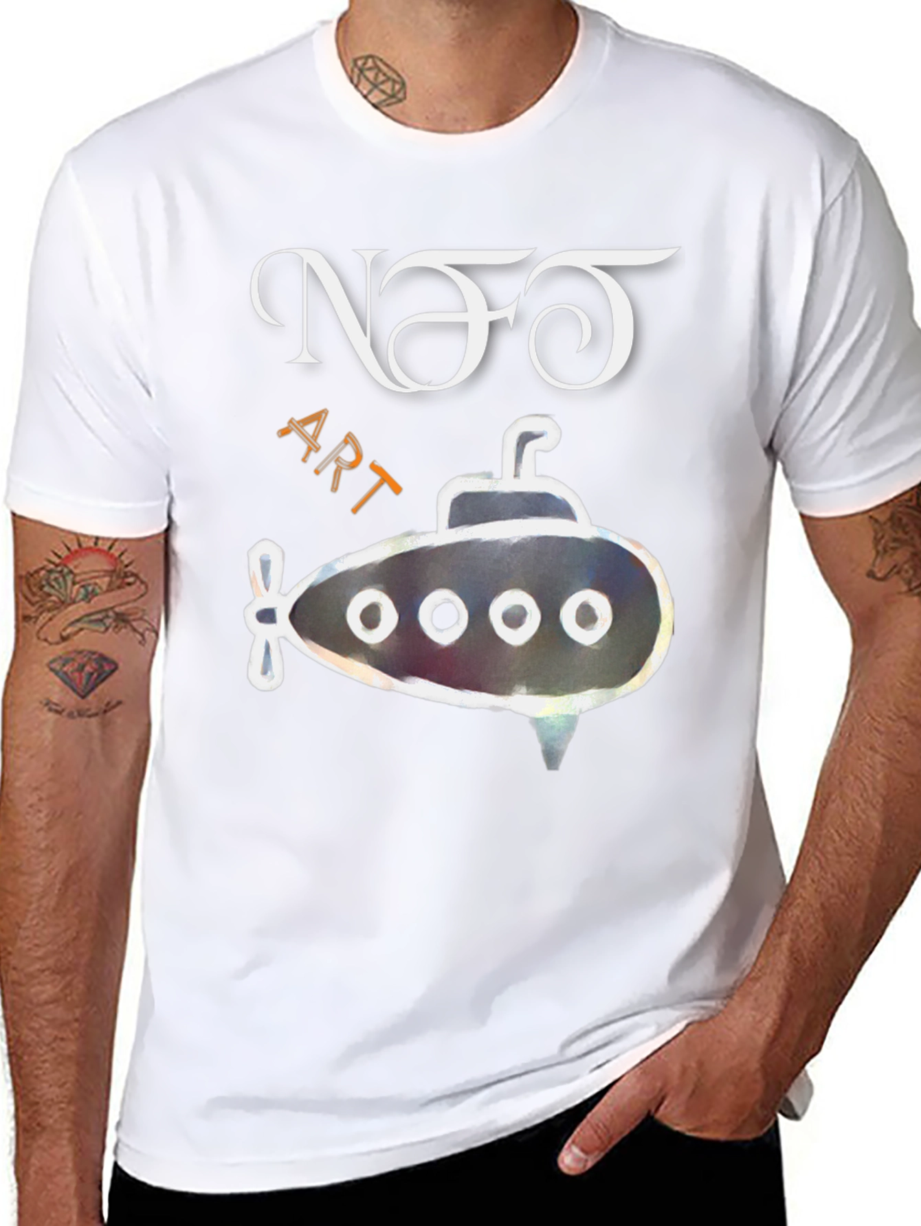 NFT Art Submarine Graphic Tee