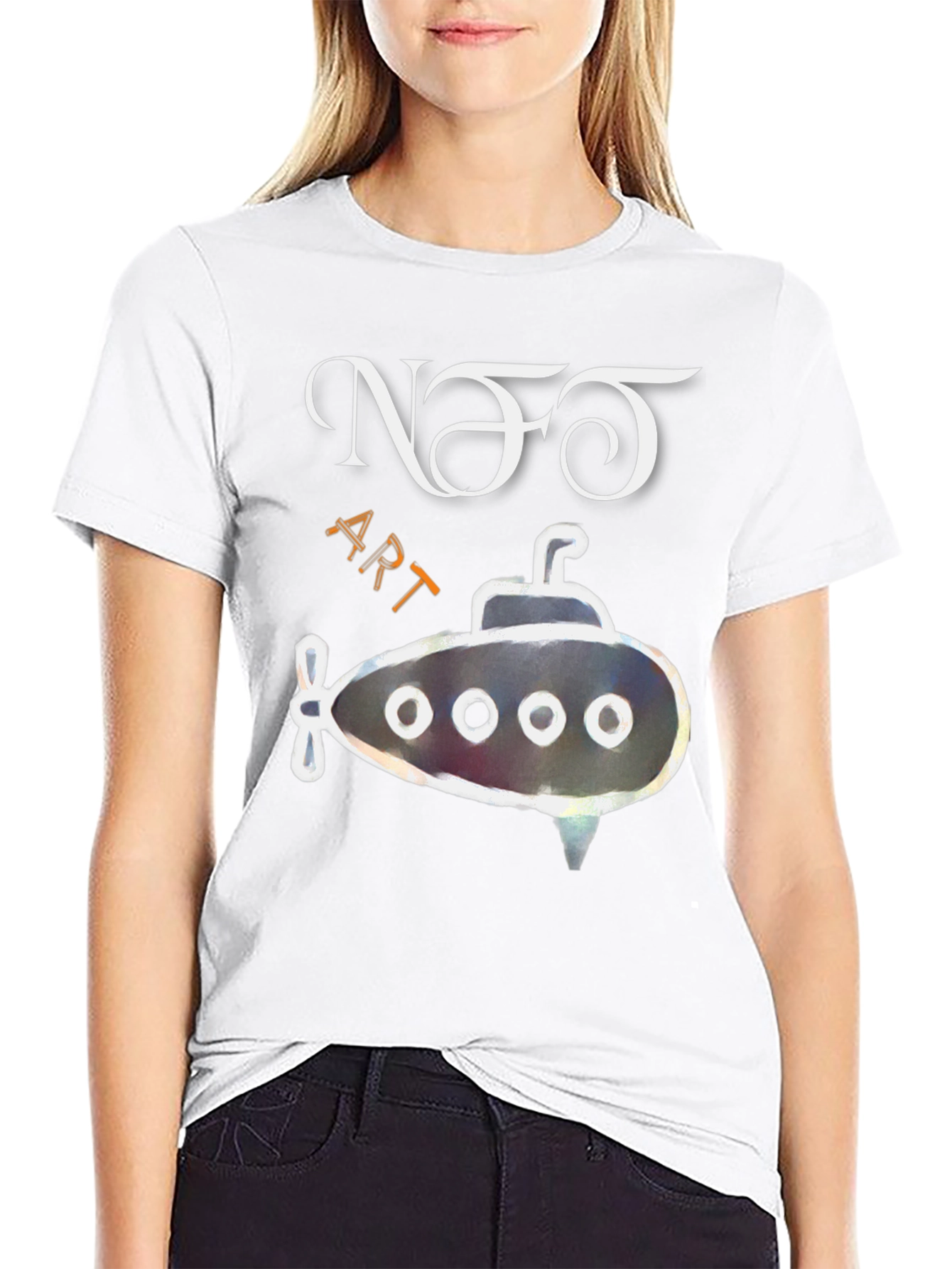 NFT Art Submarine Graphic Tee
