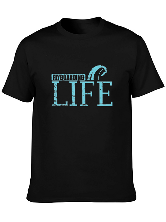 Flyboarding Life T-Shirt - Black Graphic Tee