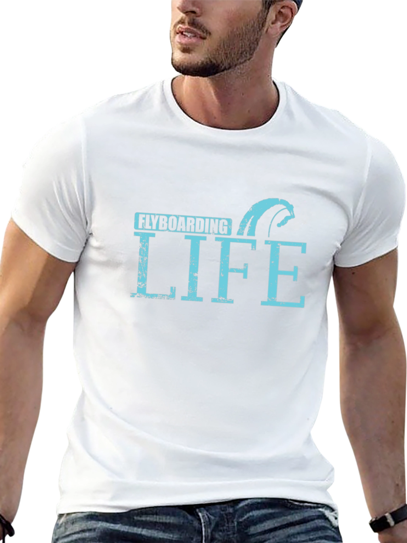 Flyboarding Life T-Shirt - Black Graphic Tee