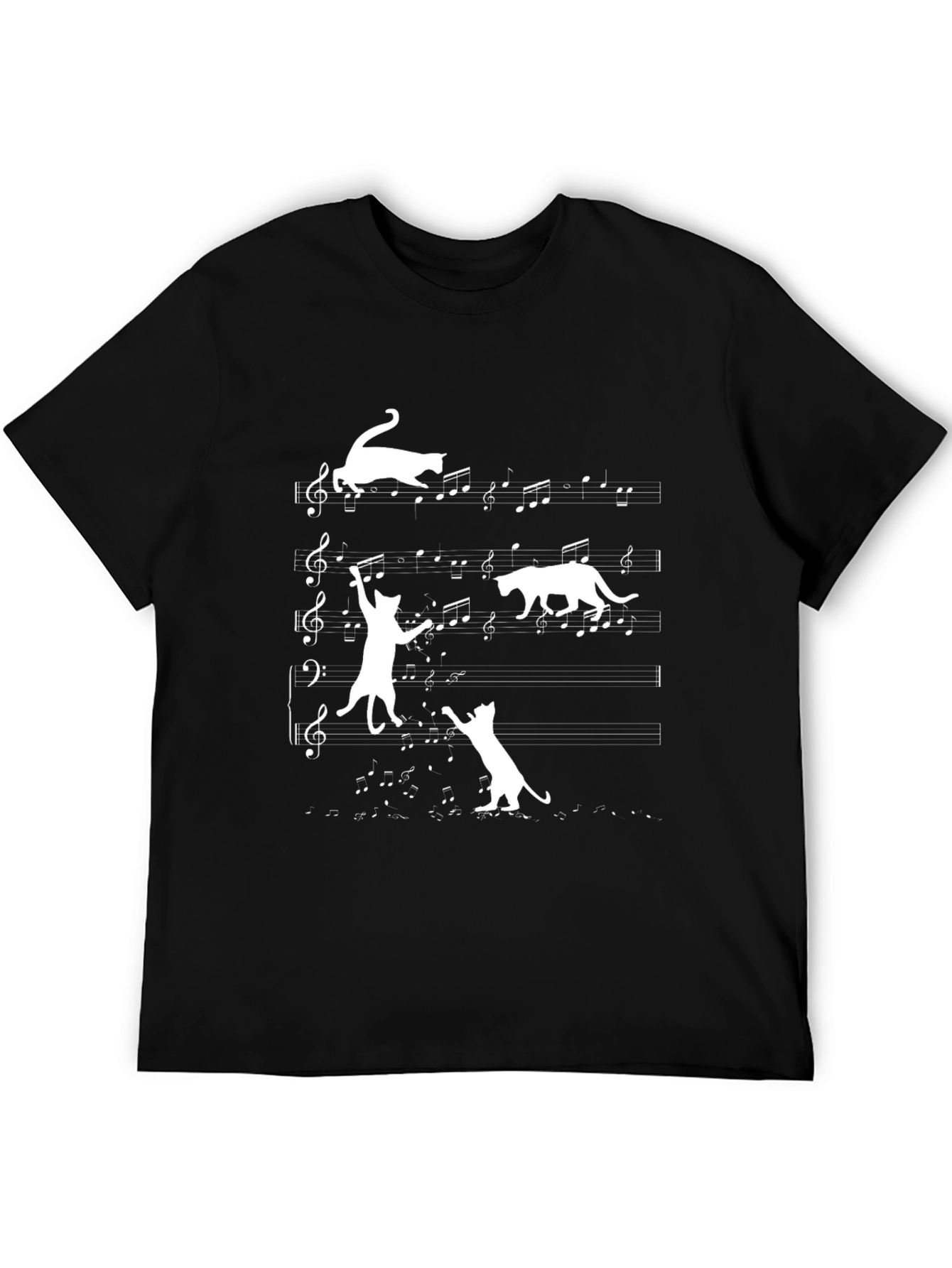 Musical Cats Graphic T-Shirt