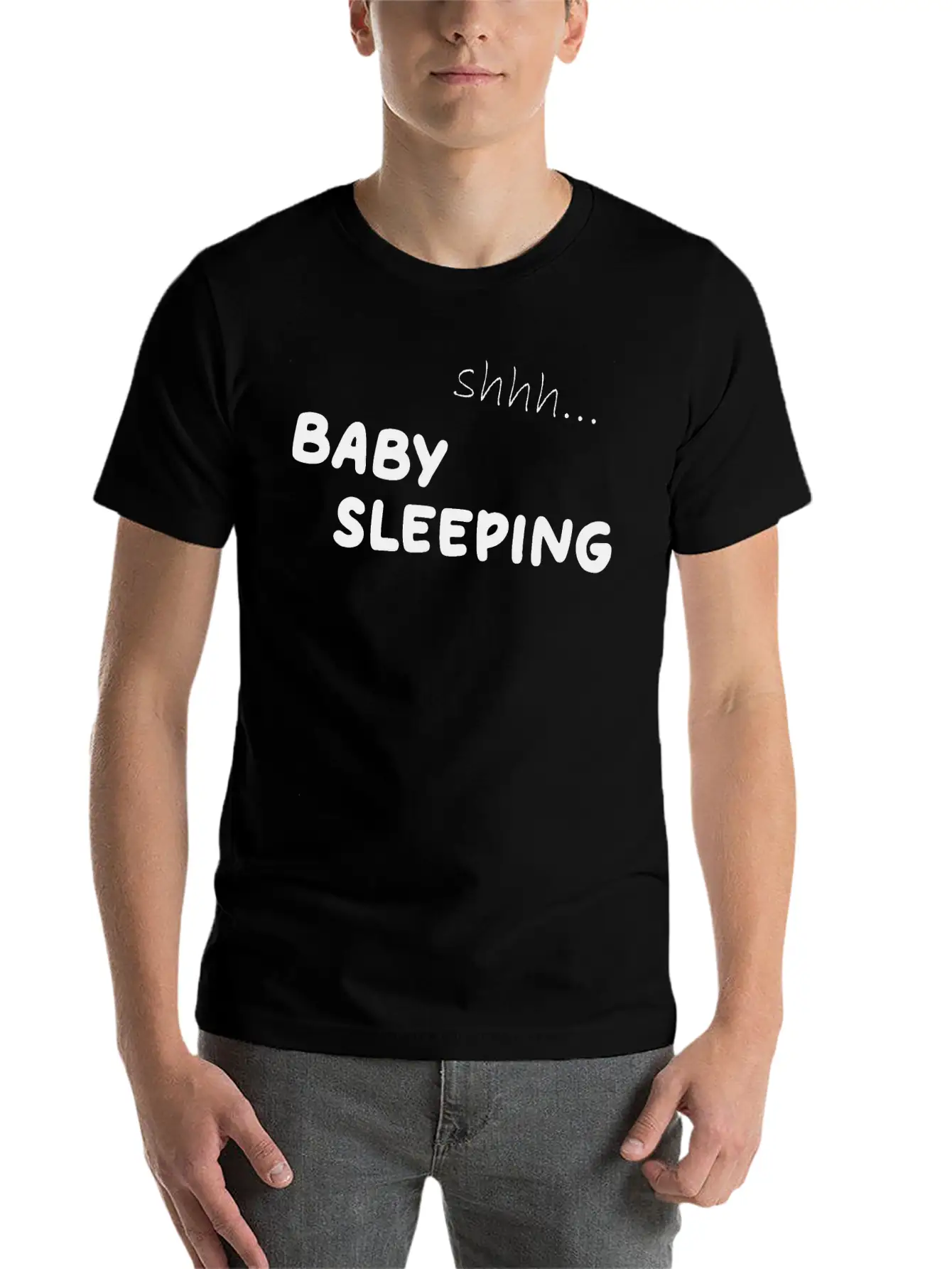 Baby Sleeping Unisex Casual T-Shirt – Clean Design For Daily Comfort
