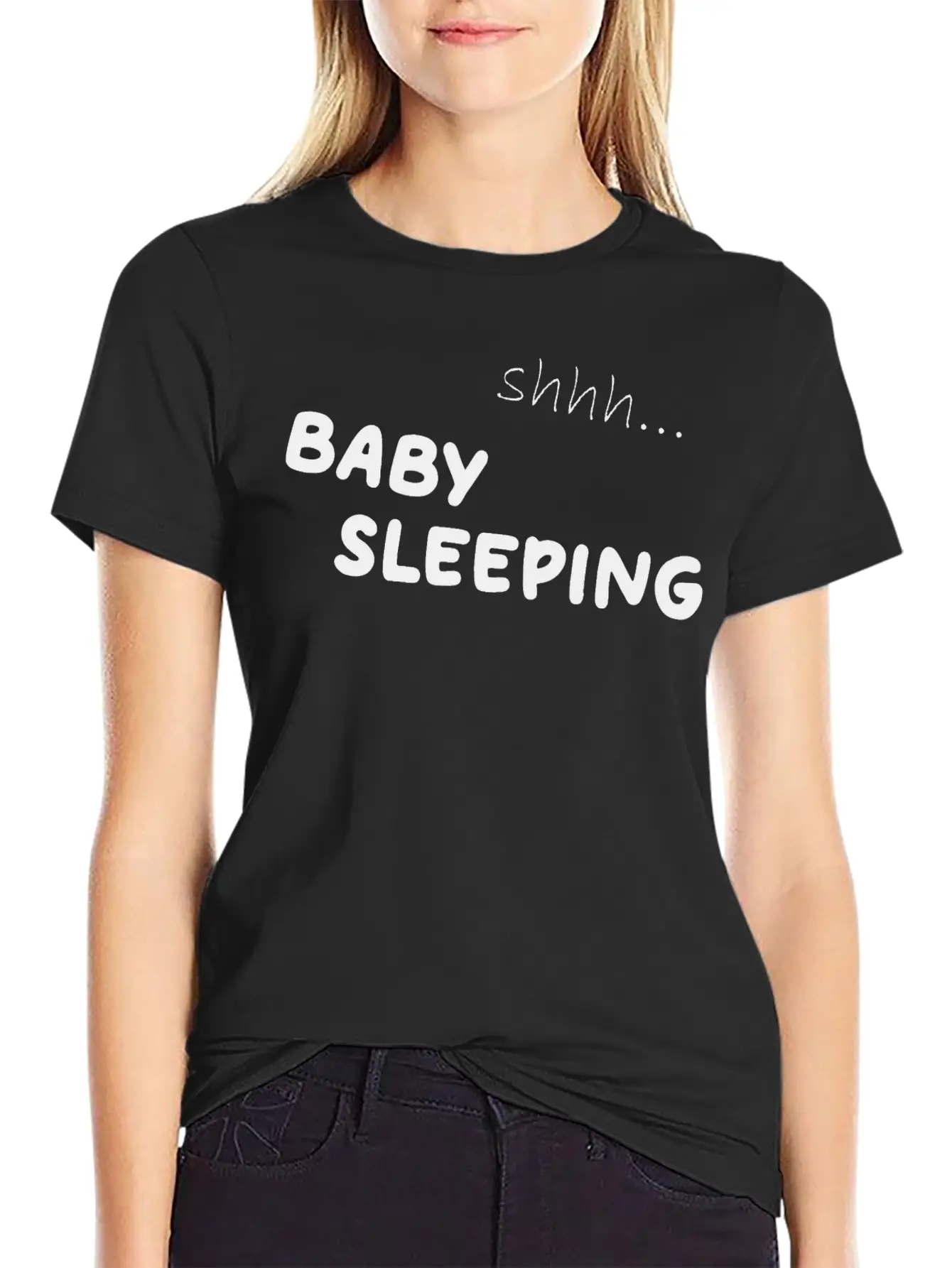 Baby Sleeping Unisex Casual T-Shirt – Clean Design For Daily Comfort