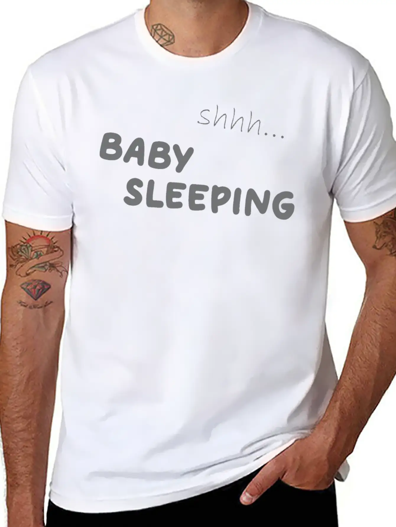 Baby Sleeping Unisex Casual T-Shirt – Clean Design For Daily Comfort