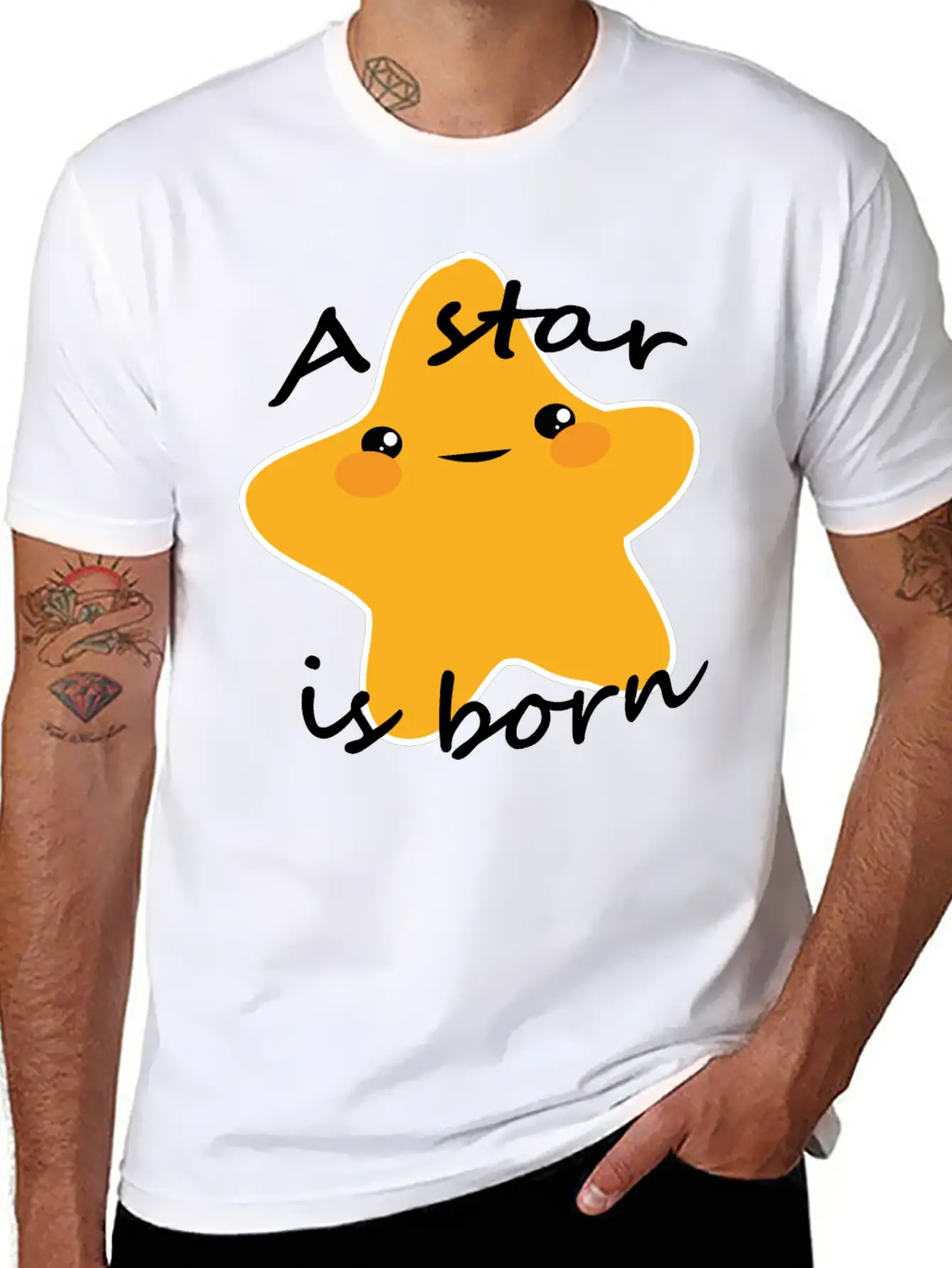 Baby Star Unisex Casual T-Shirt – Clean Design For Daily Comfort