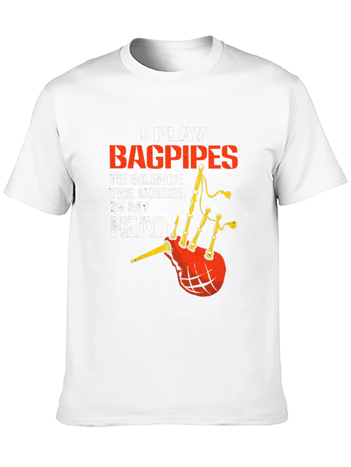 Bagpipes Unisex Casual T-Shirt – Clean Design For Daily Comfort