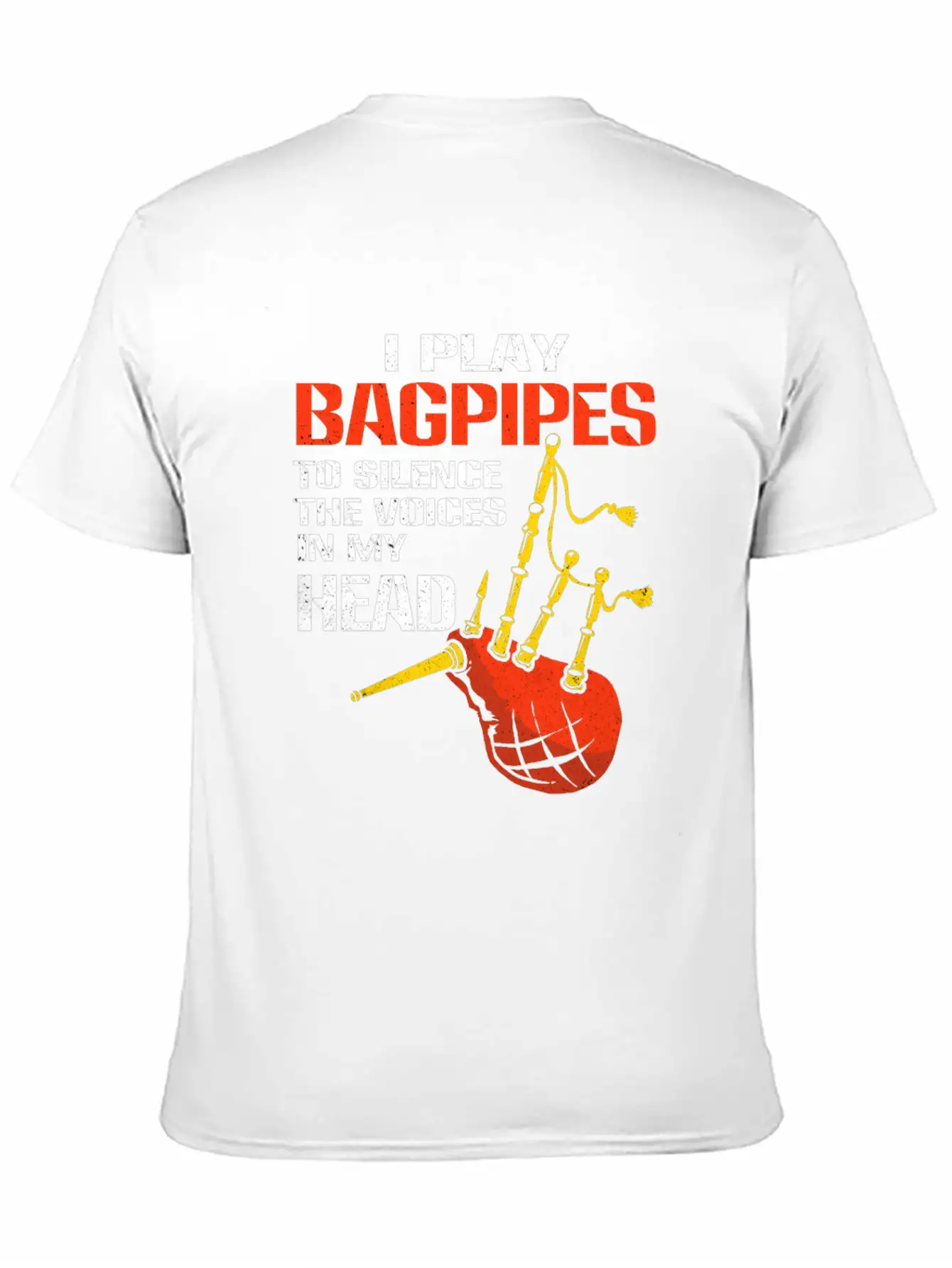 Bagpipes Unisex Casual T-Shirt – Clean Design For Daily Comfort