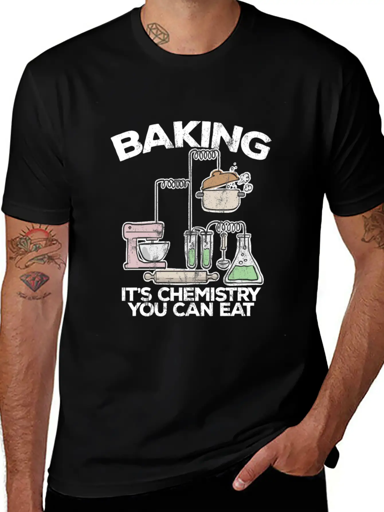 Baking It'S Chemistry You Can Eat Funny Bake Unisex Casual T-Shirt – Clean Design For Daily Comfort