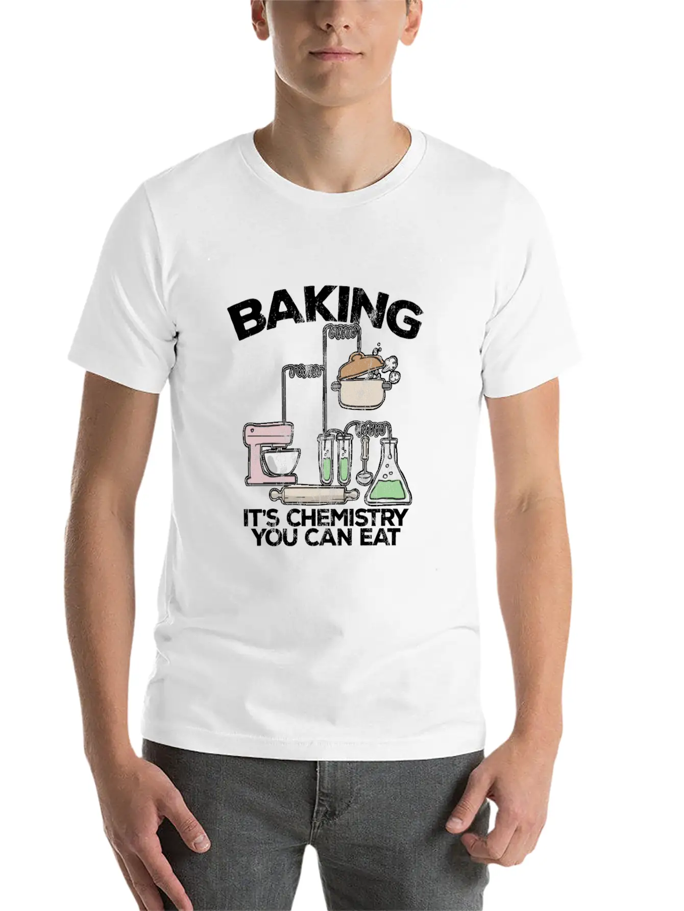 Baking It'S Chemistry You Can Eat Funny Bake Unisex Casual T-Shirt – Clean Design For Daily Comfort