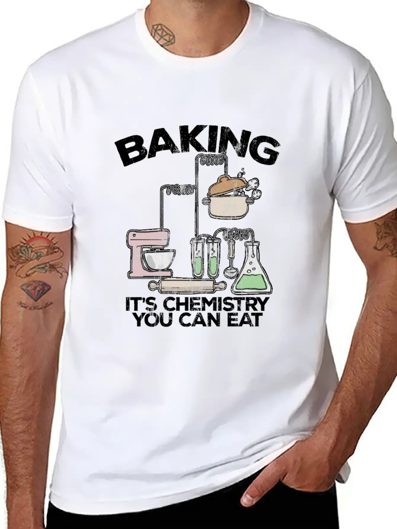 Baking It'S Chemistry You Can Eat Funny Bake Unisex Casual T-Shirt – Clean Design For Daily Comfort