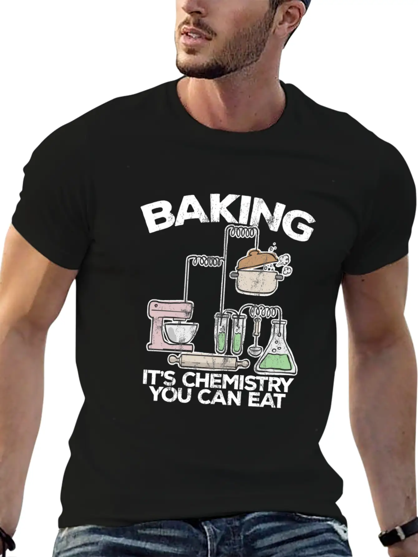 Baking It'S Chemistry You Can Eat Funny Bake Unisex Casual T-Shirt – Clean Design For Daily Comfort