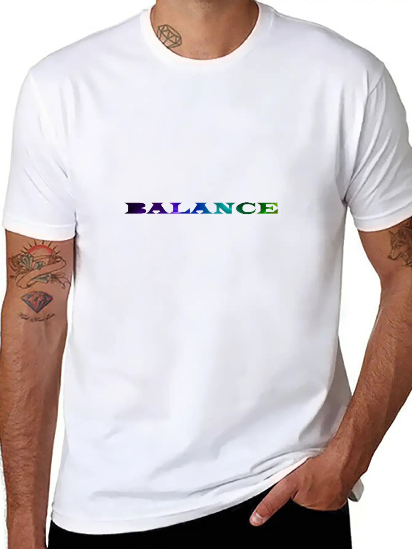 BALANCE Unisex Casual T-Shirt – Clean Design For Daily Comfort