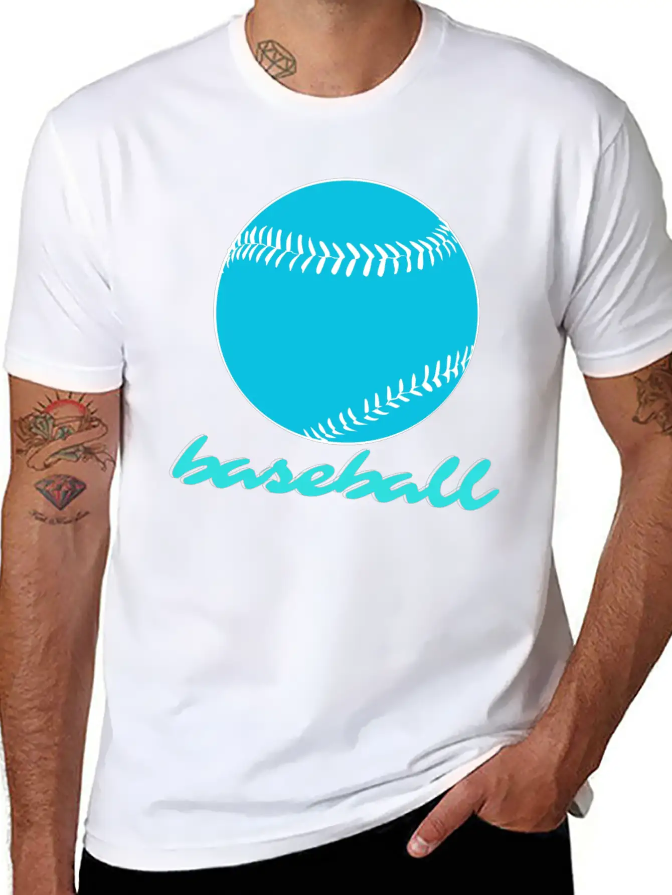 Baseball Sports Competition Unisex Casual T-Shirt – Clean Design For Daily Comfort