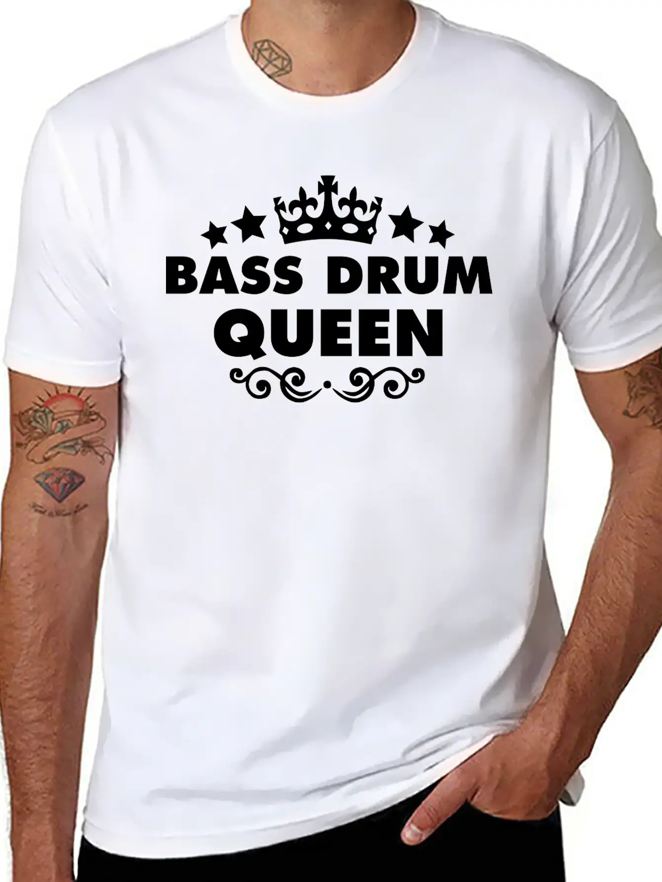 Bass Drum Queen 2015 Unisex Casual T-Shirt – Clean Design For Daily Comfort