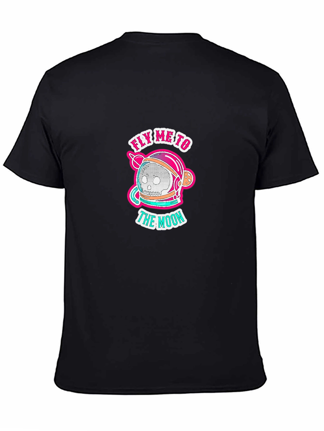 Fly Me to the Moon Black Graphic T-Shirt