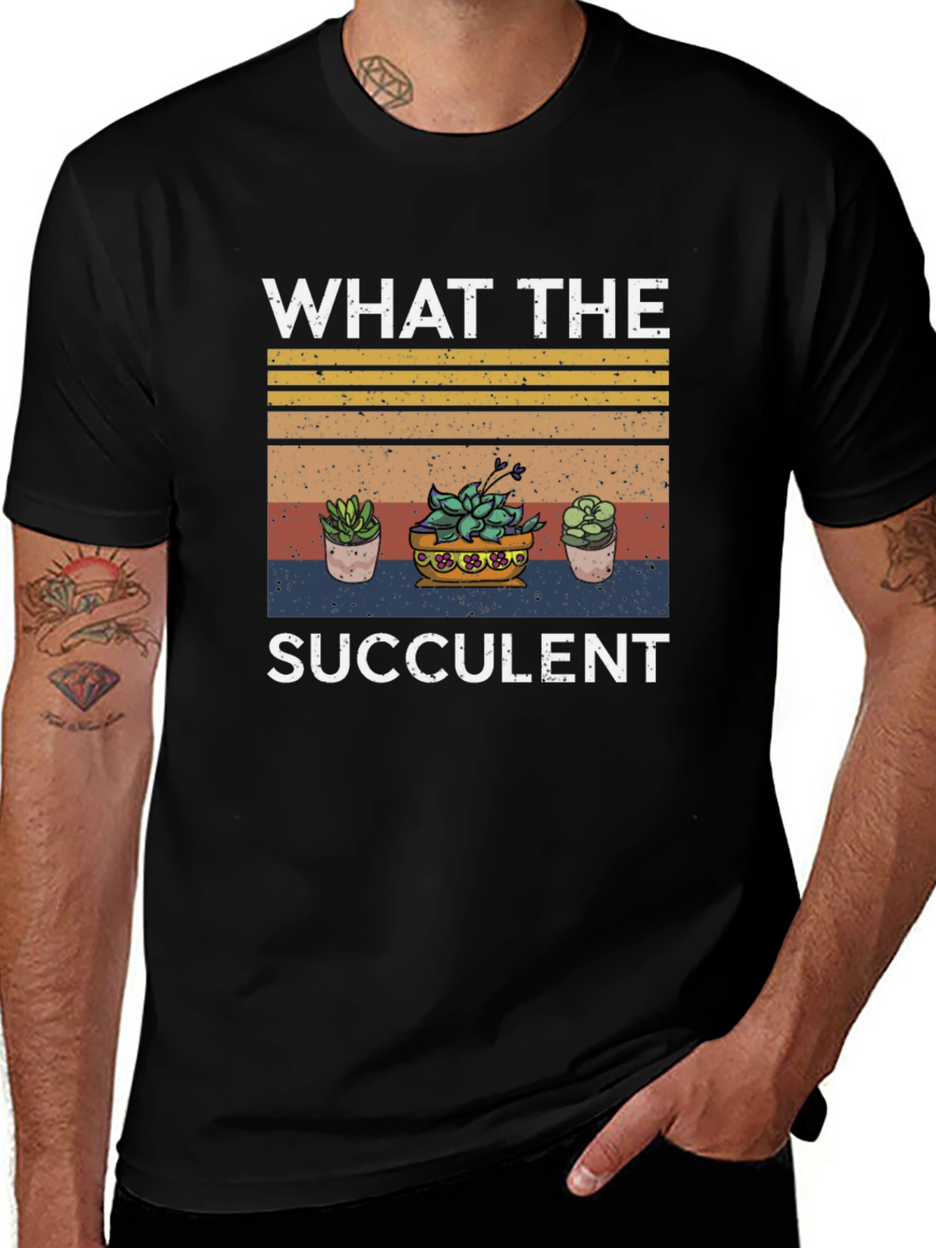 What The Succulent T-Shirt - Trendy Plant Lover Tee