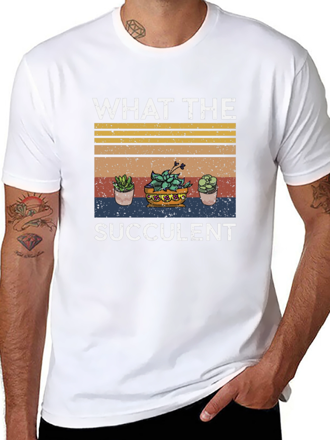 What The Succulent T-Shirt - Trendy Plant Lover Tee