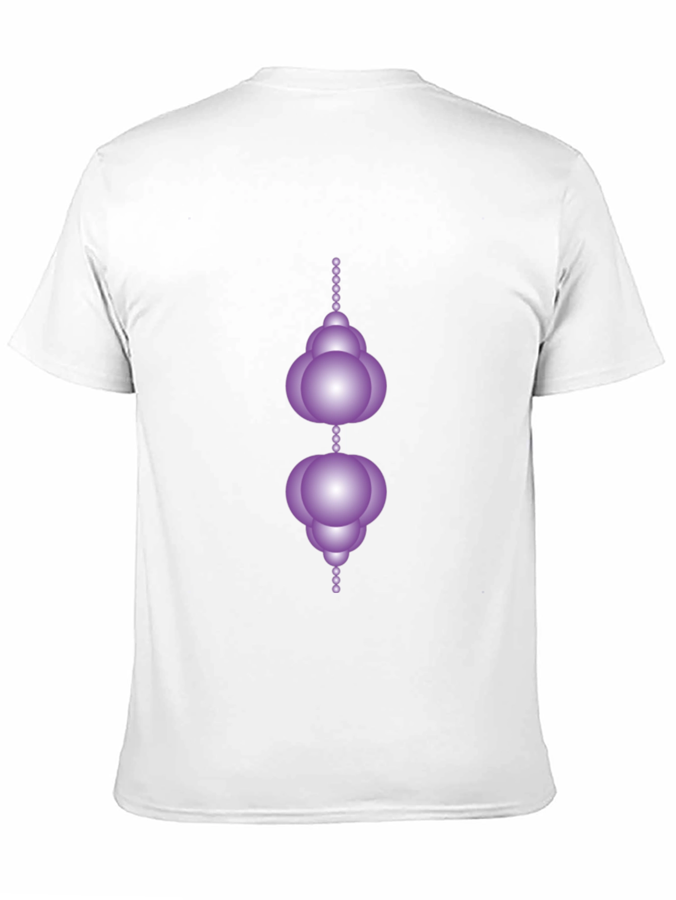 Modern Geometric Orb Design Black T-Shirt