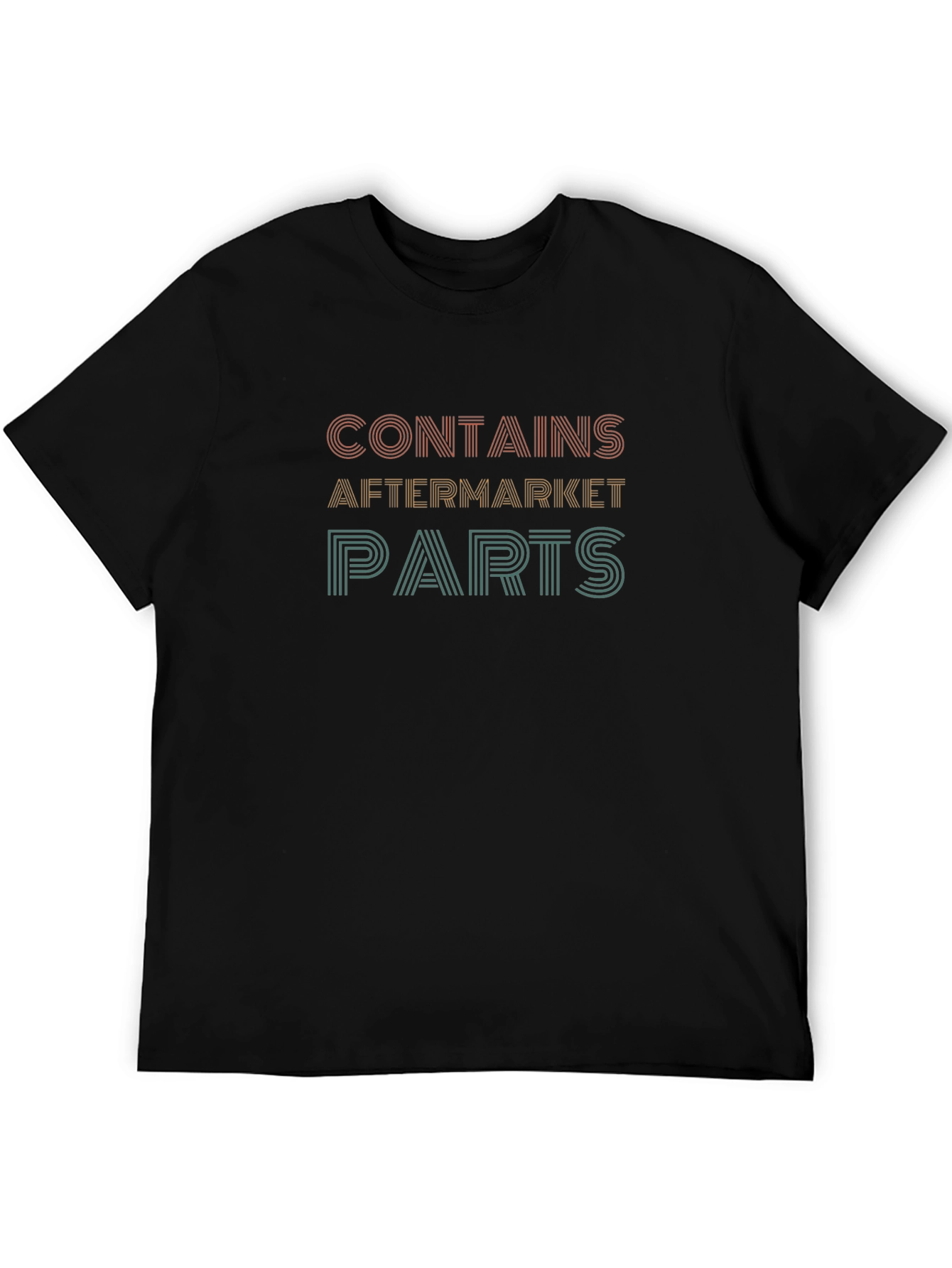 Contains Aftermarket Parts Black Graphic Tee