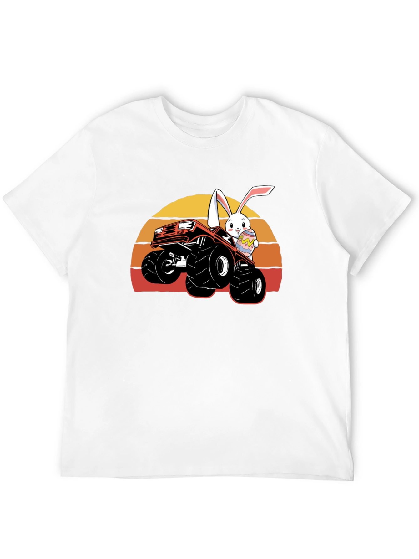 Bunny Monster Truck Easter T-Shirt