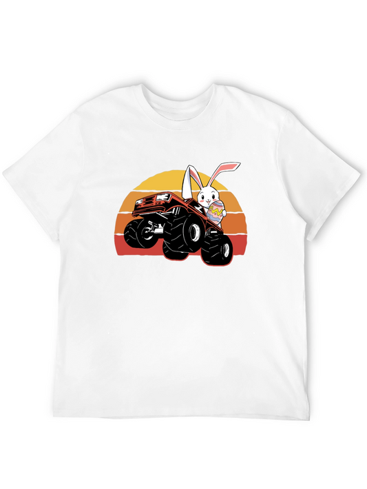 Bunny Monster Truck Easter T-Shirt