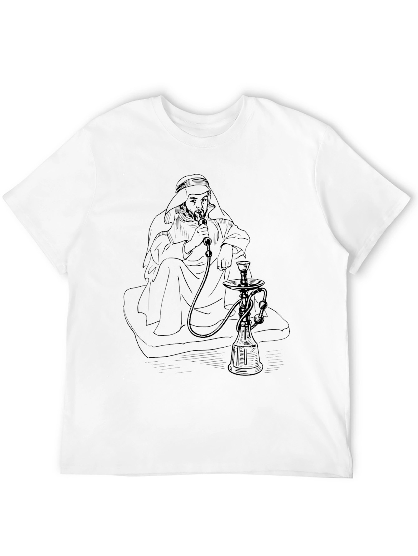 Hookah Man Graphic Tee - Relaxed Fit