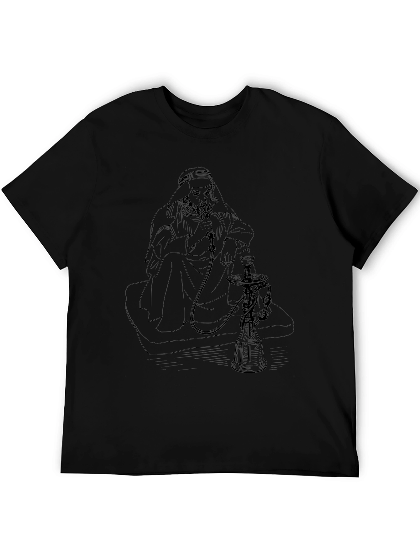Hookah Man Graphic Tee - Relaxed Fit