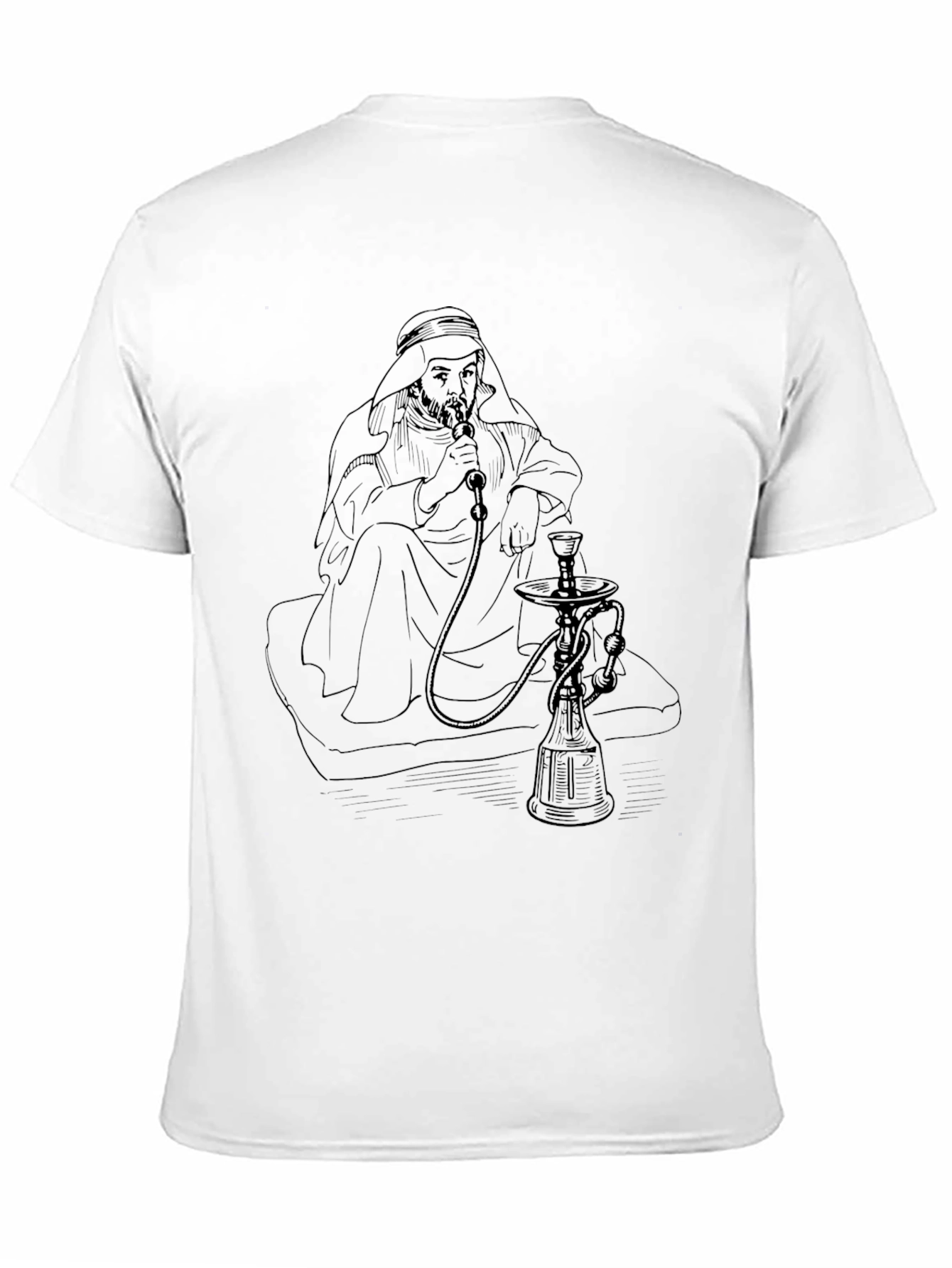 Hookah Man Graphic Tee - Relaxed Fit