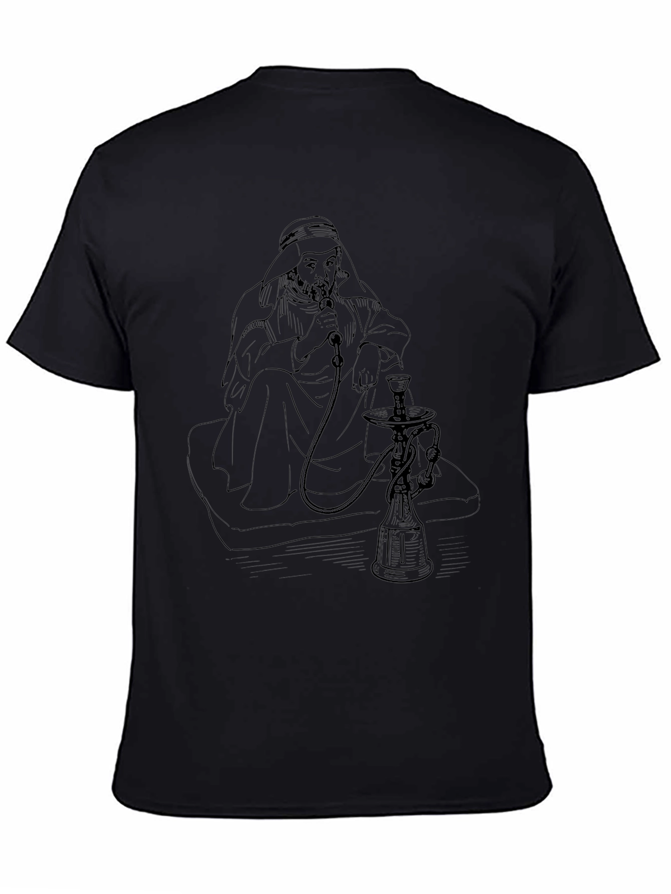 Hookah Man Graphic Tee - Relaxed Fit