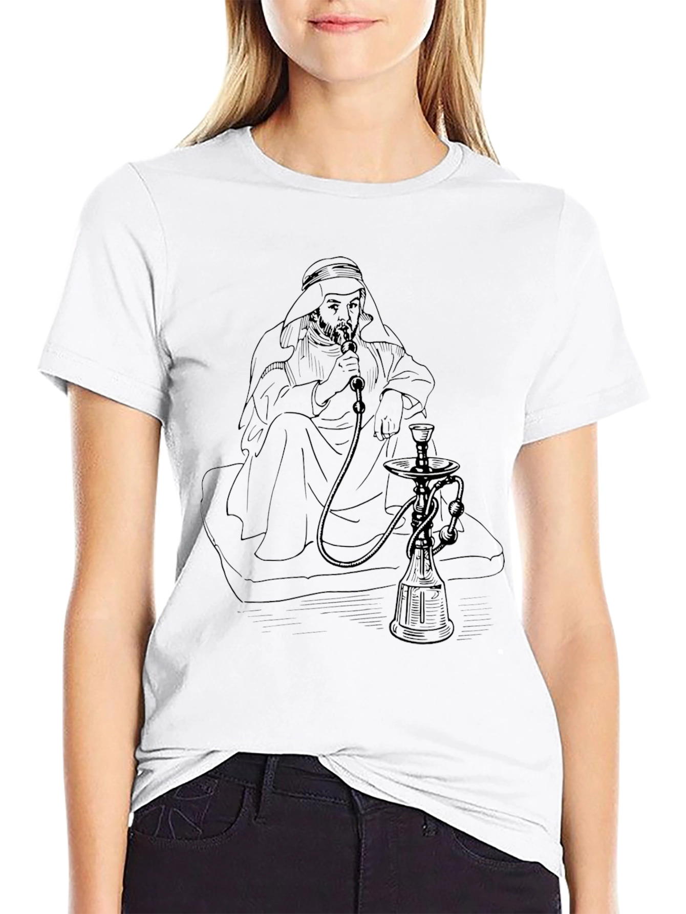 Hookah Man Graphic Tee - Relaxed Fit